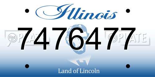 7476477 Illinois License Plate