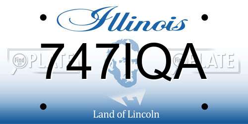 747IQA Illinois License Plate