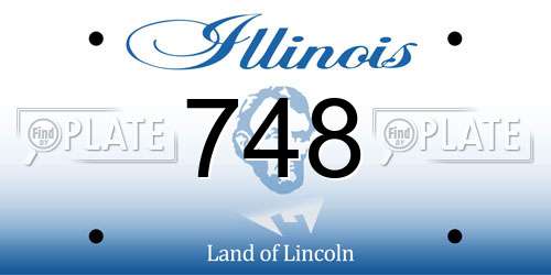748 Illinois License Plate