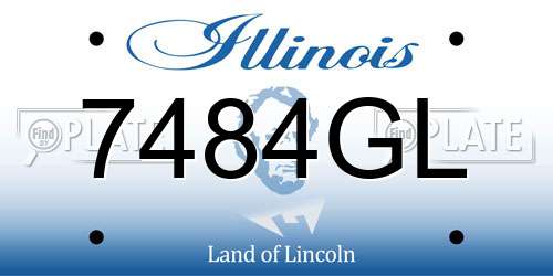 7484GL Illinois License Plate