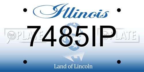 7485IP Illinois License Plate