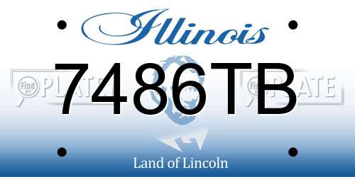 7486TB Illinois License Plate