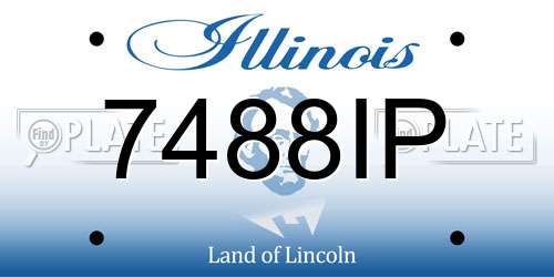 7488IP Illinois License Plate