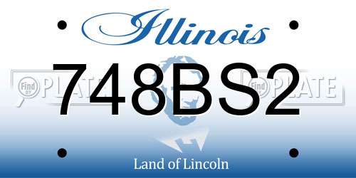 748BS2 Illinois License Plate