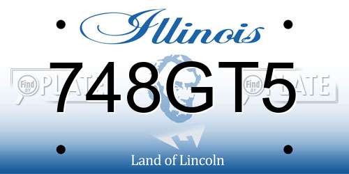 748GT5 Illinois License Plate
