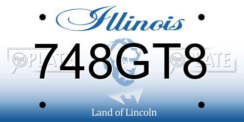 748GT8 Illinois License Plate