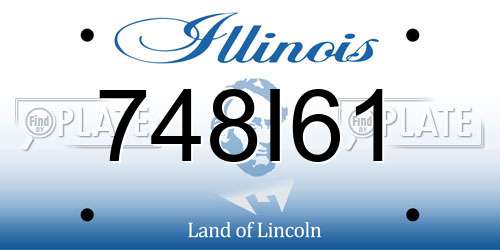 748I61 Illinois License Plate