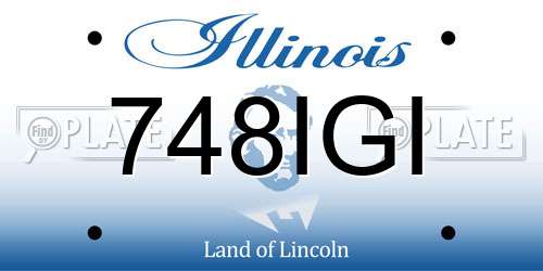 748IGI Illinois License Plate