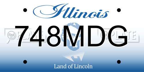 748MDG Illinois License Plate