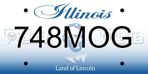 748MOG Illinois License Plate