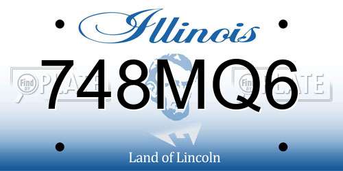 748MQ6 Illinois License Plate