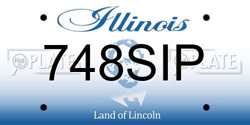 748SIP Illinois License Plate