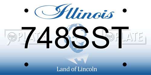 748SST Illinois License Plate