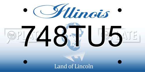 748TU5 Illinois License Plate