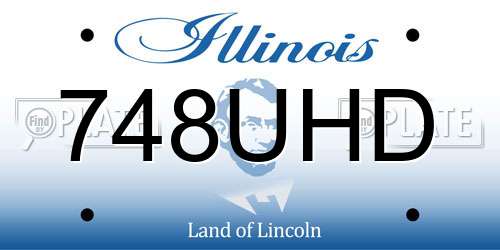 748UHD Illinois License Plate