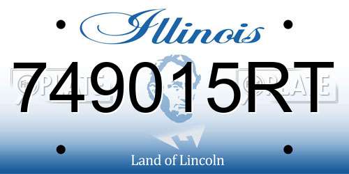 749015RT Illinois License Plate