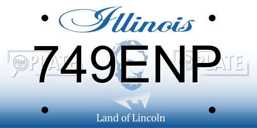 749ENP Illinois License Plate