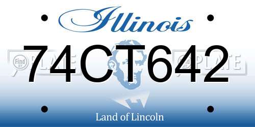 74CT642 Illinois License Plate