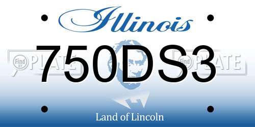 750DS3 Illinois License Plate