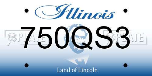 750QS3 Illinois License Plate