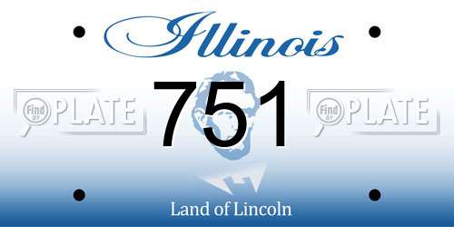 751 Illinois License Plate