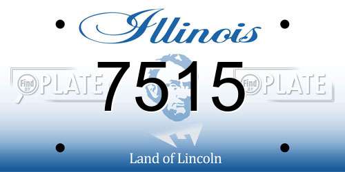 7515 Illinois License Plate