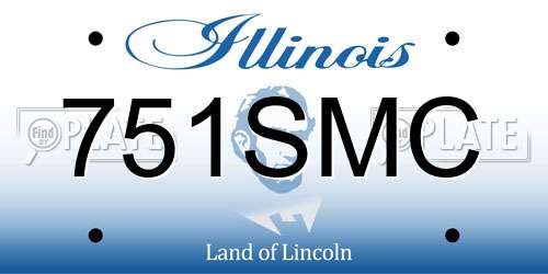 751SMC Illinois License Plate