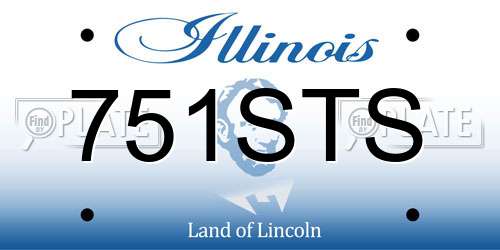 751STS Illinois License Plate