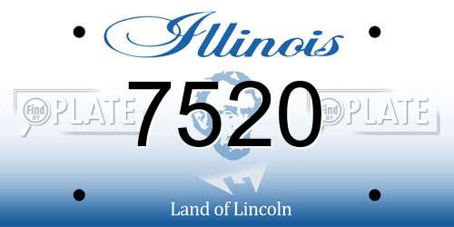 7520 Illinois License Plate