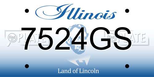 7524GS Illinois License Plate