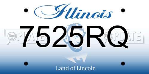 7525RQ Illinois License Plate