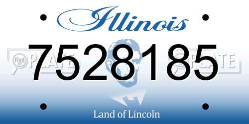 7528185 Illinois License Plate