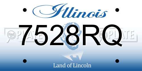 7528RQ Illinois License Plate
