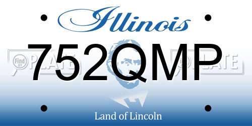752QMP Illinois License Plate
