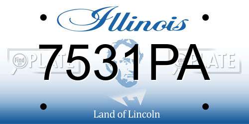 7531PA Illinois License Plate