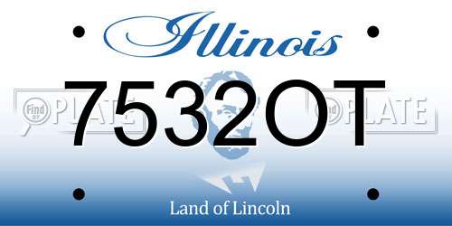 7532OT Illinois License Plate