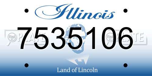 7535106 Illinois License Plate
