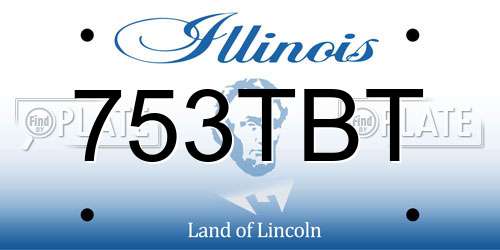 753TBT Illinois License Plate