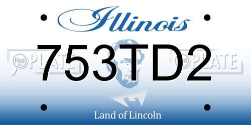 753TD2 Illinois License Plate