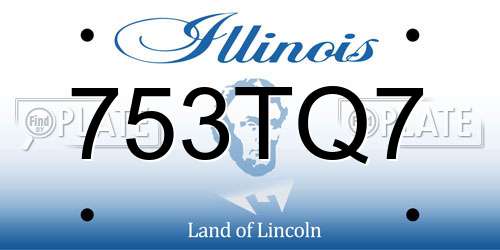 753TQ7 Illinois License Plate