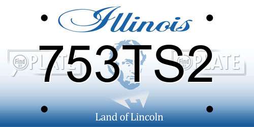 753TS2 Illinois License Plate
