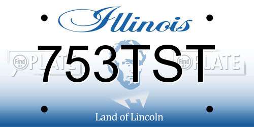 753TST Illinois License Plate