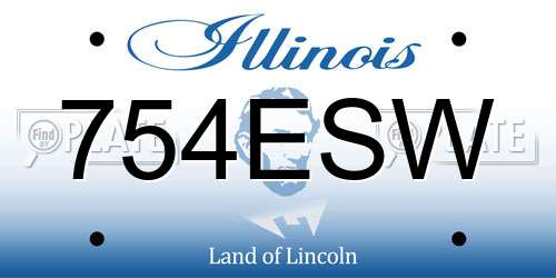 754ESW Illinois License Plate