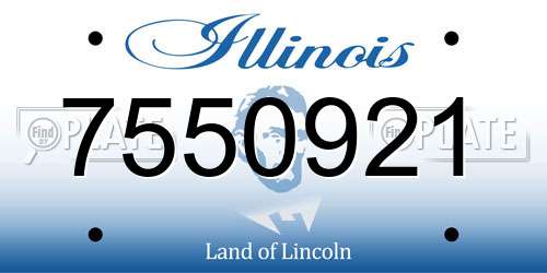 7550921 Illinois License Plate