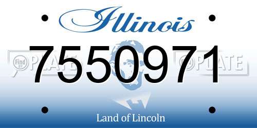 7550971 Illinois License Plate