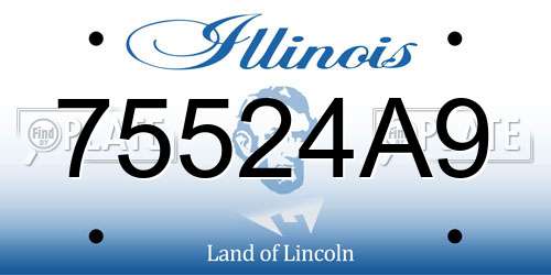 75524A9 Illinois License Plate