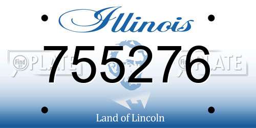 755276 Illinois License Plate