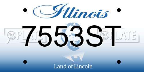 7553ST Illinois License Plate