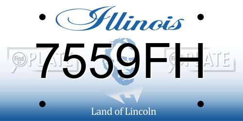 7559FH Illinois License Plate