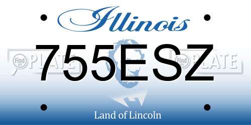 755ESZ Illinois License Plate